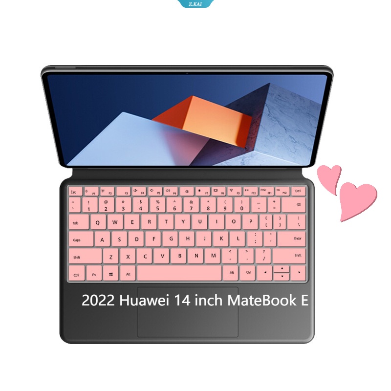 Sarung Keyboard Laptop Untuk Model No. 2022 Huawei 14inch MateBook E Silikon Waterproof Pelindung Kulit Penutup Debu Laptop [ZK]