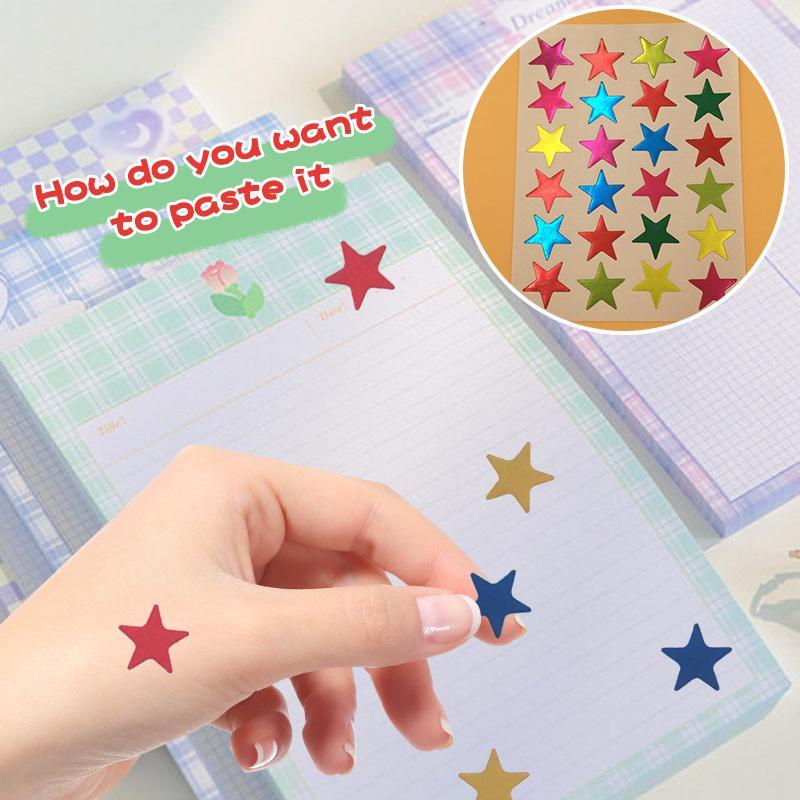 

10Pcs/Set Stiker Bintang Colorful Reward Stickers Alat Tulis MK