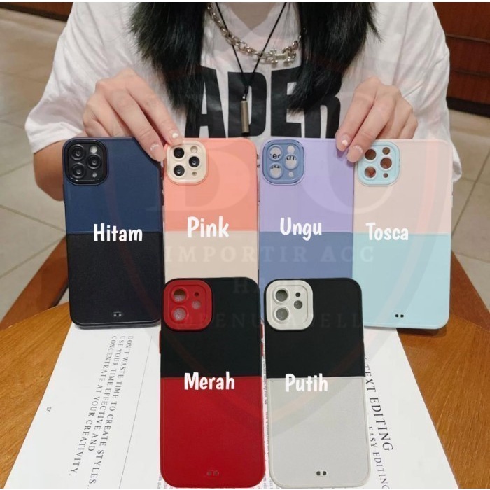 CASE FYP TWO TONE OPPO A15 A15S OPPO A16 OPPO A16E A16K OPPO A17