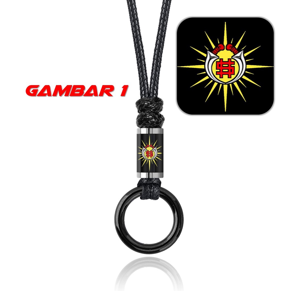 KALUNG CINCIN TABUNG GAMBAR PSHW SILAT SH SETIA HATI WINONGO STK TALI KULIT KEPANG ANYAM KOREA
