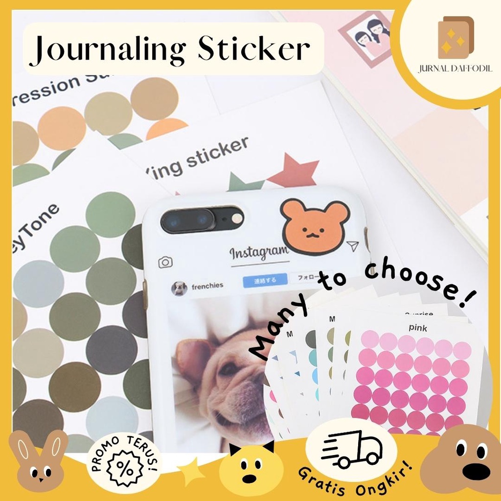 

Tokotab - Sticker Deco DIY Planner BUJO Stiker Aesthetic Dots Love
