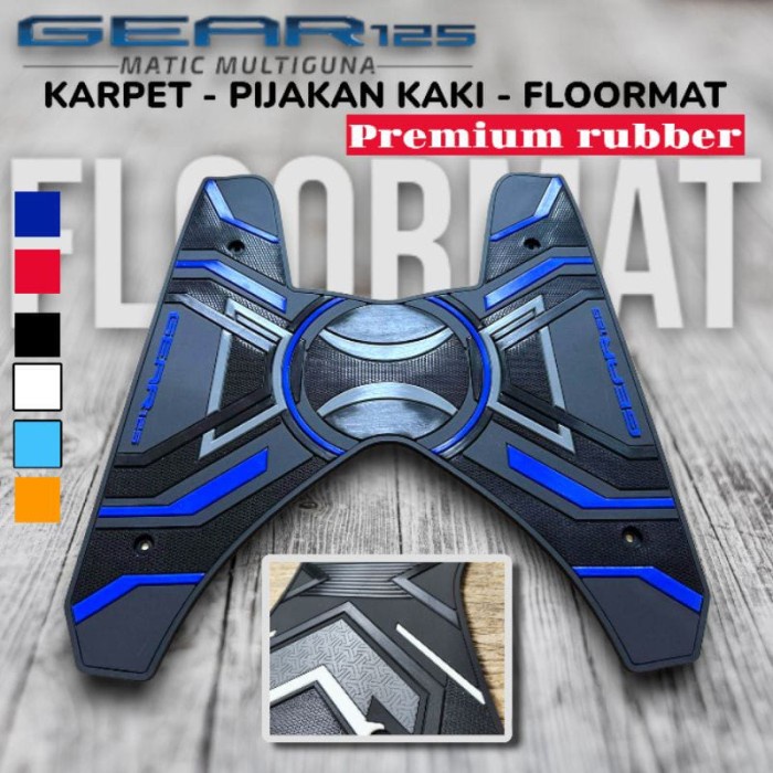 Karpet Mio Gear Bordes alas pijakan kaki premium Yamaha Mio Gear 125