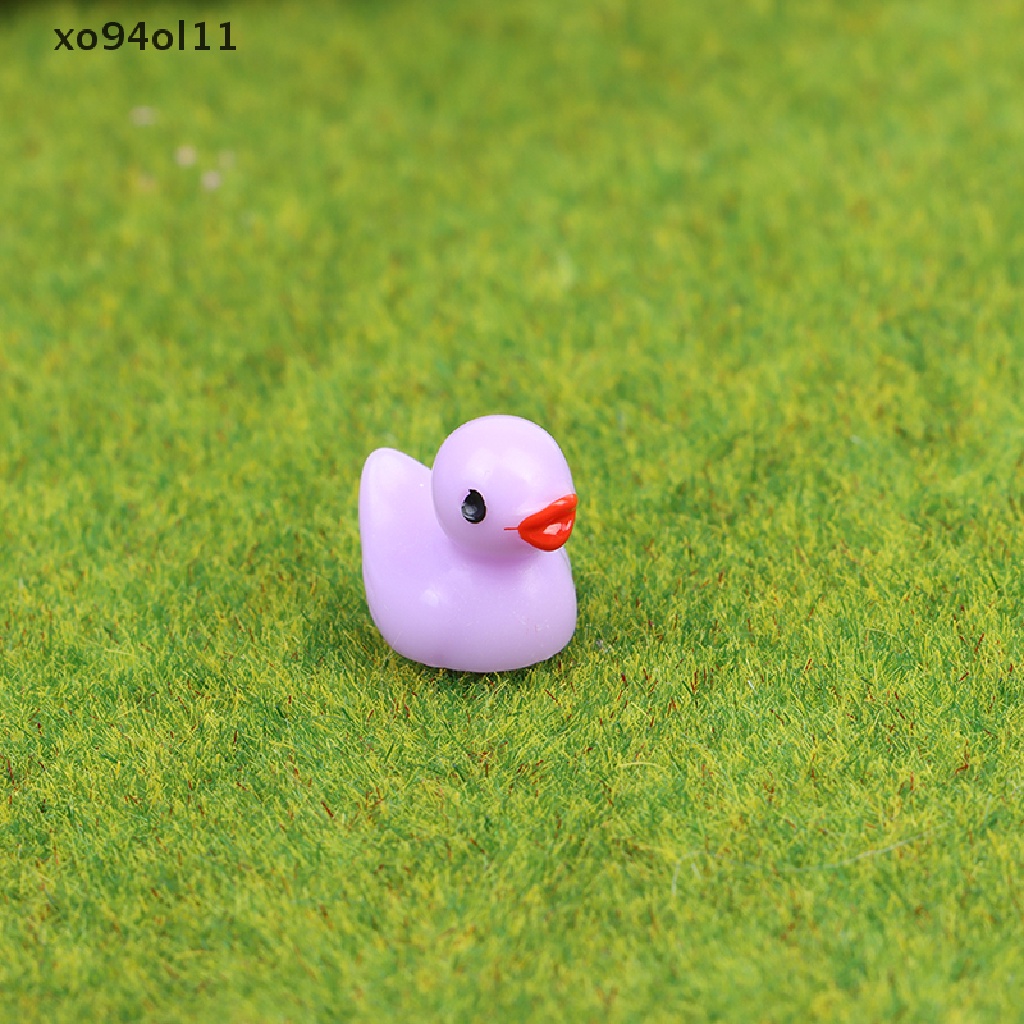 Xo 3pcs Simulasi Hewan Bebek Kecil Mikro Lanskap Ornamen Aksesoris Perhiasan OL