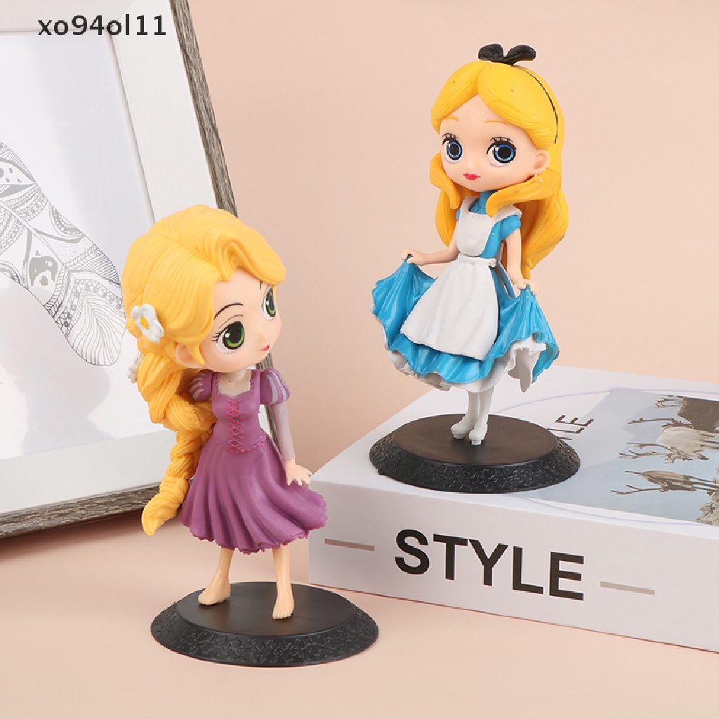 Xo Disney Q Posket Princess Alice Tinker Bell Figure Model Mainan Figure Kue Model Animasi Boneka Hadiah Dekorasi Rumah Pesta Ulang Tahun Princess Figure Hiasan Kue OL