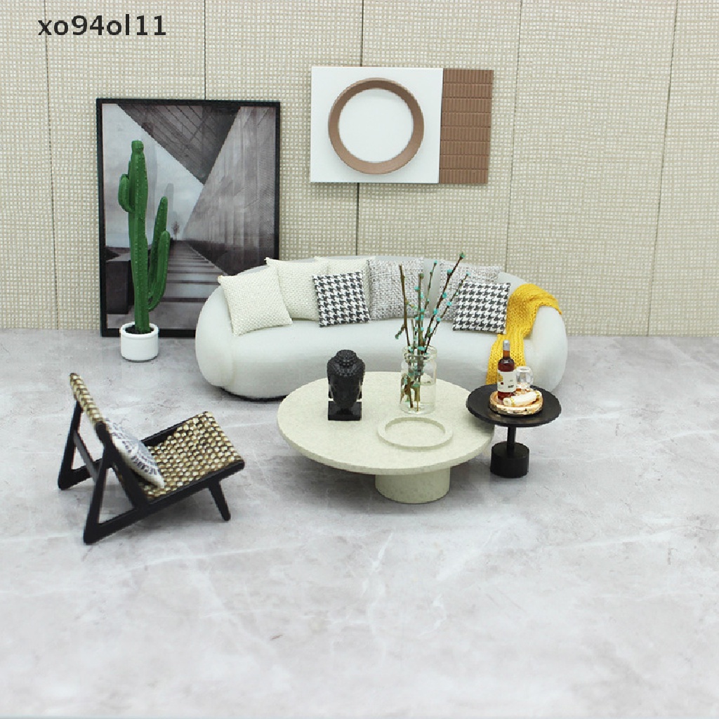 Xo Rumah Boneka Miniatur Furniture Sofa Kursi Meja Kursi Dekorasi Rumah Boneka DIY OL