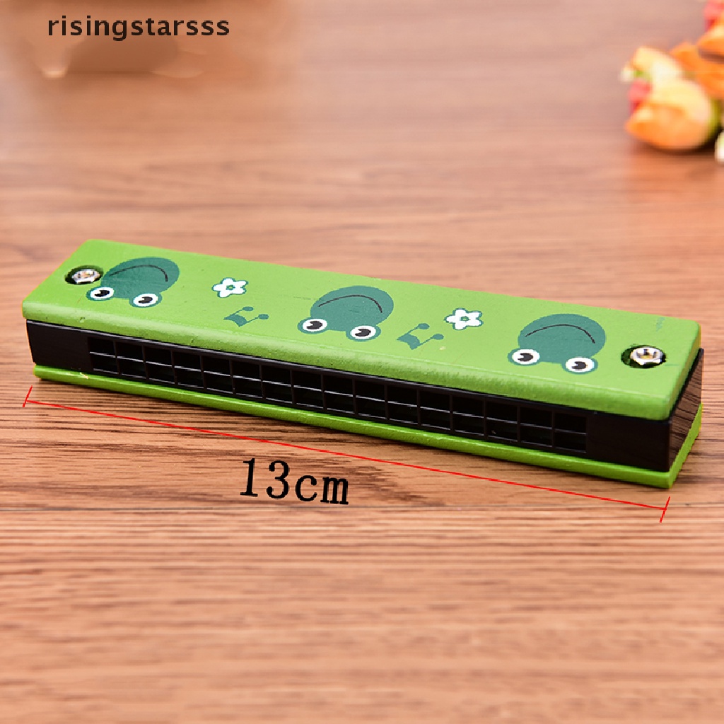 Rsid Span-new Lucu Tremolo Harmonika 16lubang Anak Alat Musik Edukasi Mainan Cover Warna-Warni Jelly