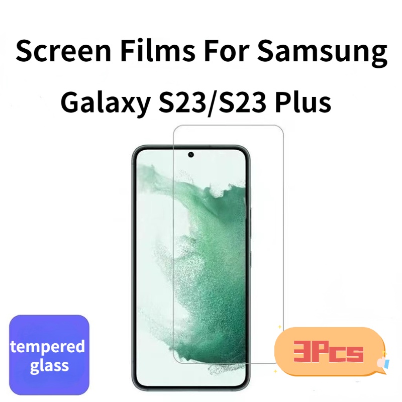 3pcs Kualitas Tinggi HD Pelindung Layar Anti Gores Oleophobic Hydrophobic Film Tempered Ringan Untuk Samsung Galaxy S23/S23 Plus