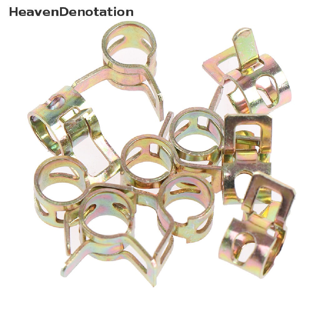 [HeavenDenotation] 10pcs/set Spring Band Selang Bakar Klip Penjepit Pipa Silikon 6mm 7mm 8mm 9mm 10mm HDV