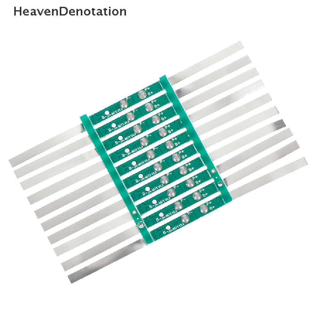 [HeavenDenotation] 10pcs 2A BMS Papan Perlindungan Untuk 1S 3.7V 18650 Li-ion lithium cell kit HDV