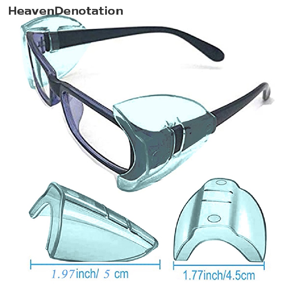 [HeavenDenotation] Pelindung Samping Untuk Kaca Mata Slip-On Safety Glasses Flexible Shield Universal HDV