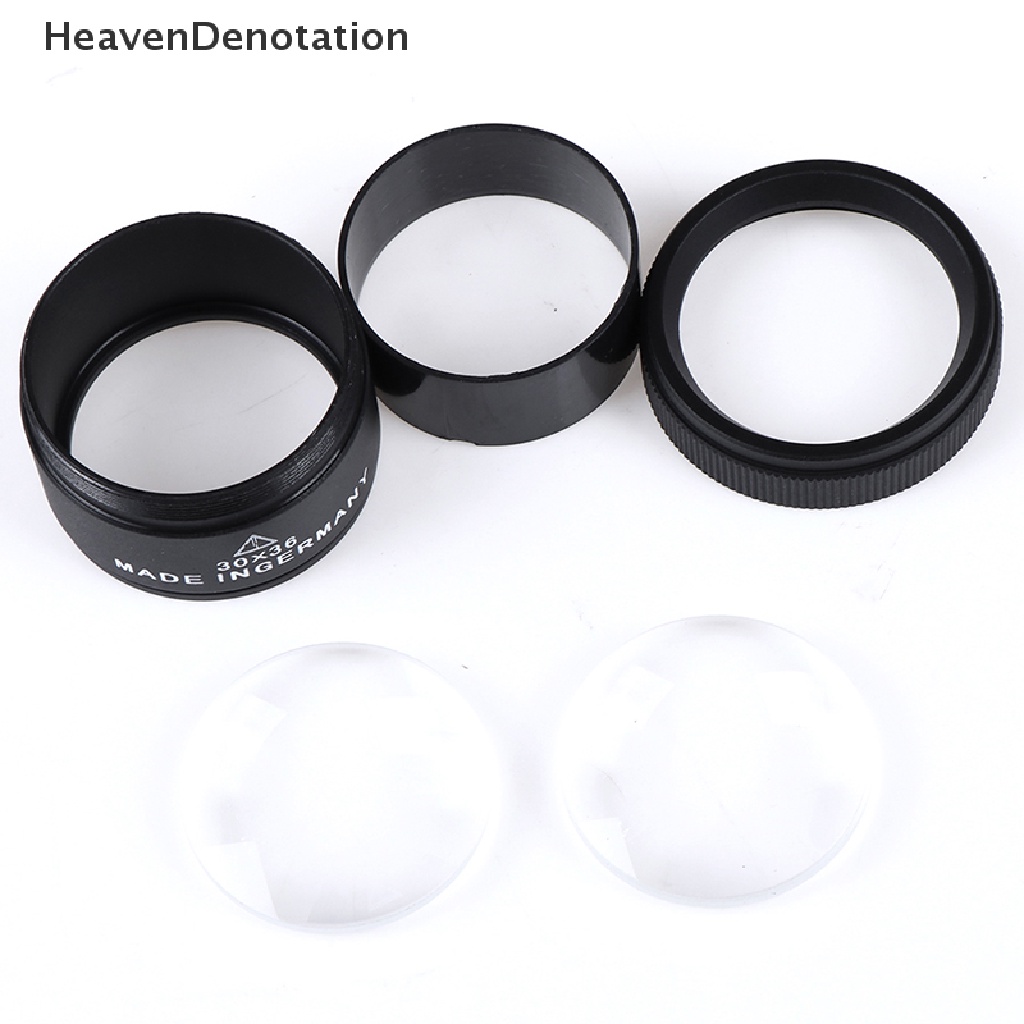 [HeavenDenotation] 30x36mm Jeweler Optics Loupes Magnifying Magnifier Kaca Lensa Loop Microscope HDV