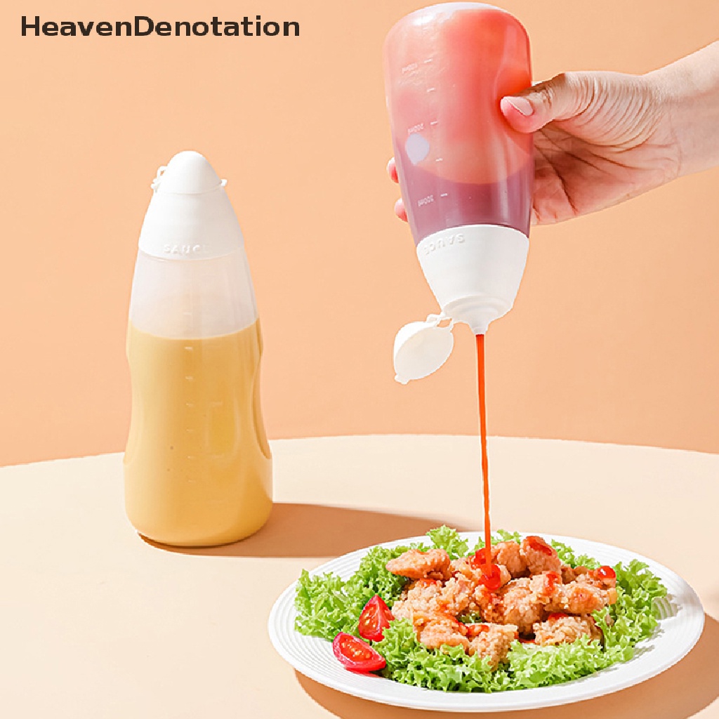 [HeavenDenotation] Botol Bumbu Saos Kotak Dispenser Garam Spice Jar Sauce Squeeze Bottle HDV