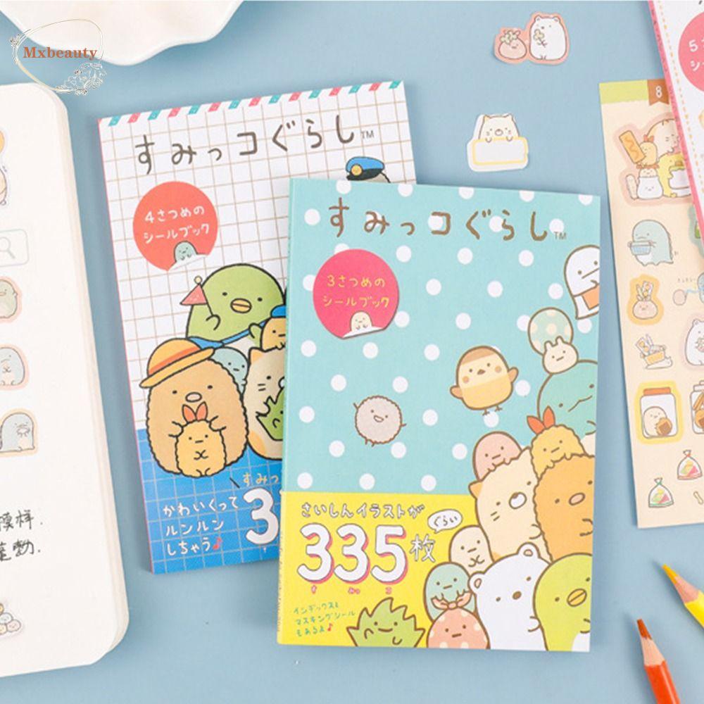 Mxbeauty Stiker Dekoratif Buku Lucu Kartun Scrapbooking Siswa Tangan Akun Alat Tulis DIY Jurnal Sticker