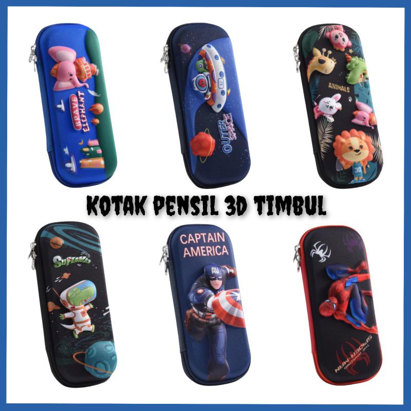 KOTAK PENSIL ANAK 3D TIMBUL KOTAK PENSIL AESTHETIC KOTAK PENSIL 3 DIMENSI KOTAK PENSIL ASTRONOT KOTAK PENSIL UNICORN KOTAK PENSIL ANAK KARAKTER TEMPAT PENSIL ANAK TEMPAT PENSIL ANAK 3D TIMBUL KARAKTER