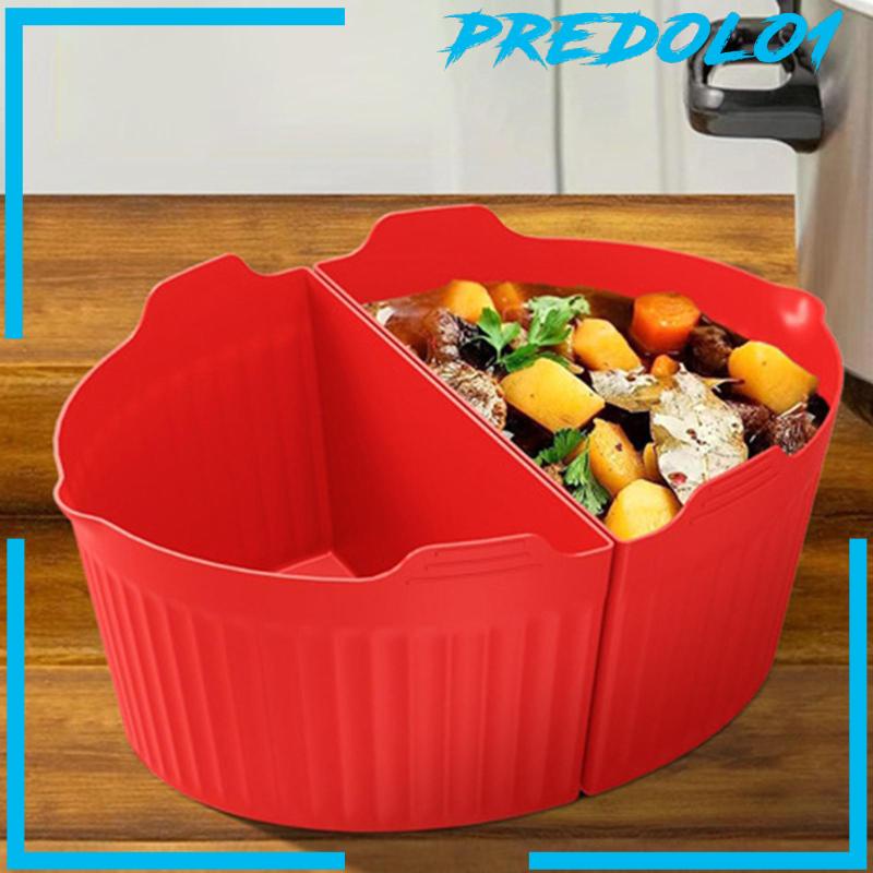 [Predolo1] Slow Cooker Silicone Insert Anti Bocor Mudah Dibersihkan Slow Cooker Divider