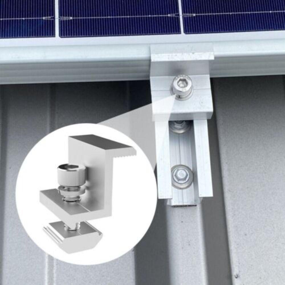 Populer Bracket Rel Solar Panel Portable Atap Memperbaiki Aksesoris Panel Photovoltaic