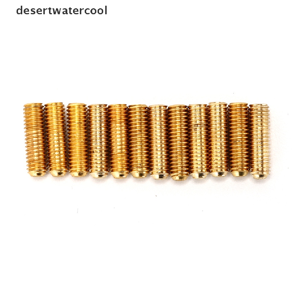 Deid 12PCS Pelana Jembatan Gitar Bass Elektrik Hexagon Sekrup Tremolo Bridge Hex Screw Martijn