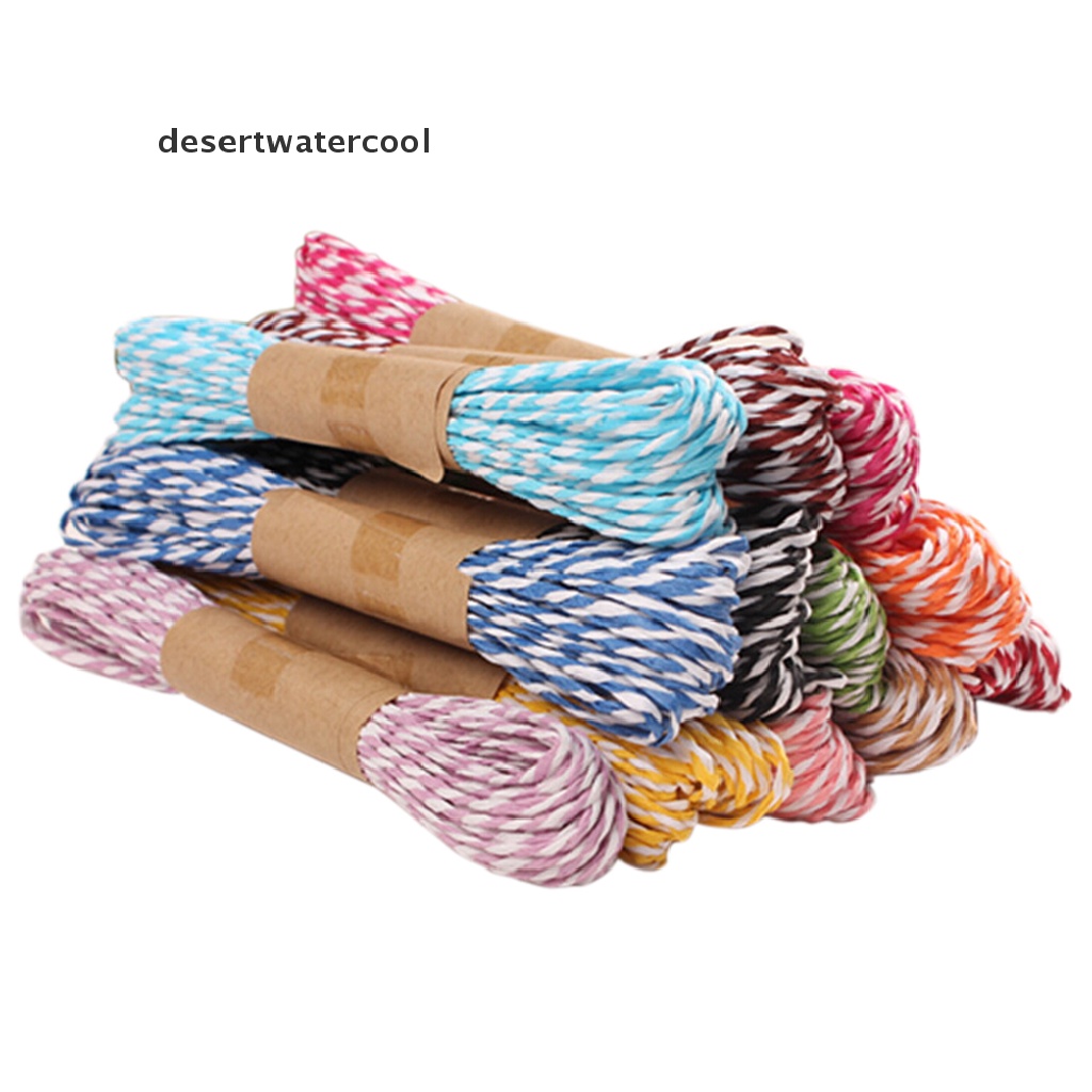 Deid 10M 2mm Divine Bakers Paper twine Pesta Pernikahan DIY Kerajinan Pita Packing Tali Martijn