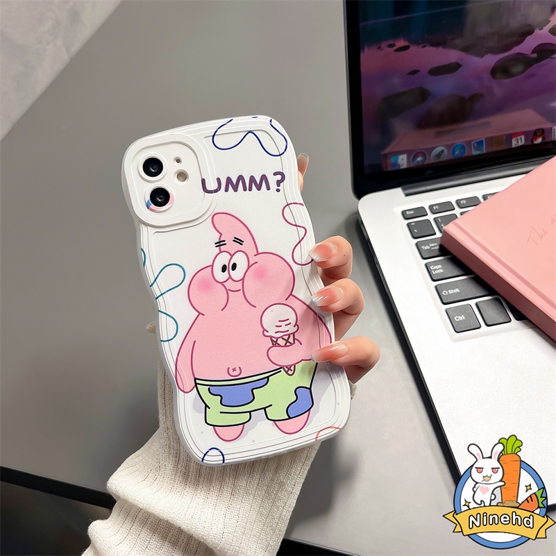 Huawei Y9 Prime 2019 Nova 7i Nova 9 7 SE Pro Nova Y90 Y70 Plus 5T 4e 3i 3e Y7A Y9s P20 Pro P30 Lite Honor 8X Pasangan Lucu Patrick Star Shockproof Glossy Lembut Wavy Edge Phone Case