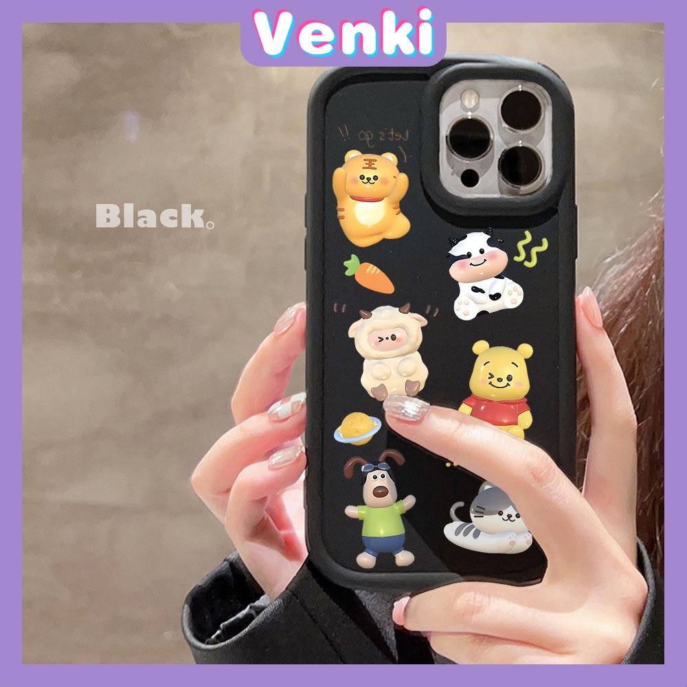 Case fo iPhone 11 Pro Max TPU Soft Case Frosted Bubble Case Cute Cartoon Animals Camera Protection Shockproof For iPhone 14 13 12 11 Plus Pro Max 7 Plus X XR