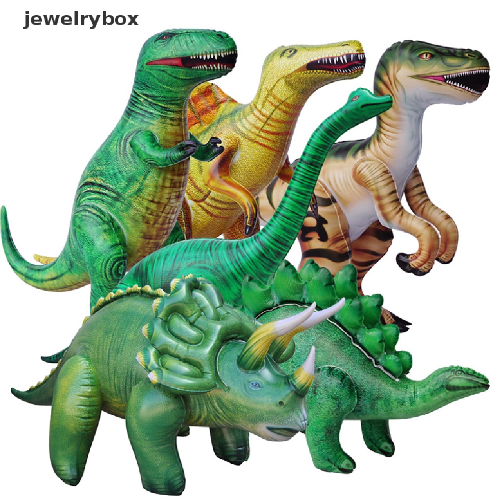 [jewelrybox] Dinosaurus PVC Balon Tiup Mainan Realistis Dinosaurus Anak Hadiah Pesta Dekorasi Butik