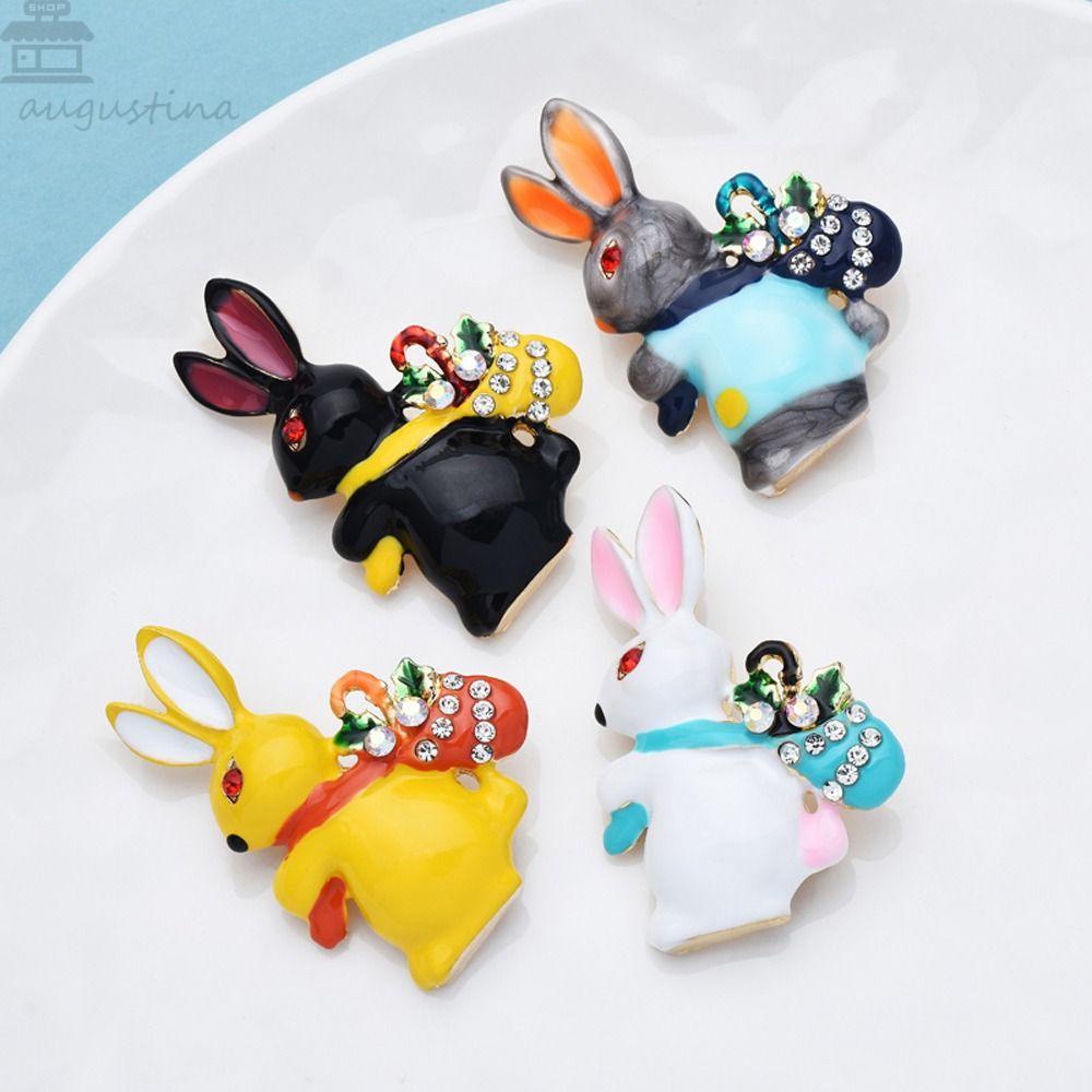 Agustina Wanita Bros Lucu Manis Kartun Sweater Aksesoris Niche Desain Jas Berlian Imitasi Paduan Aksesori Pakaian