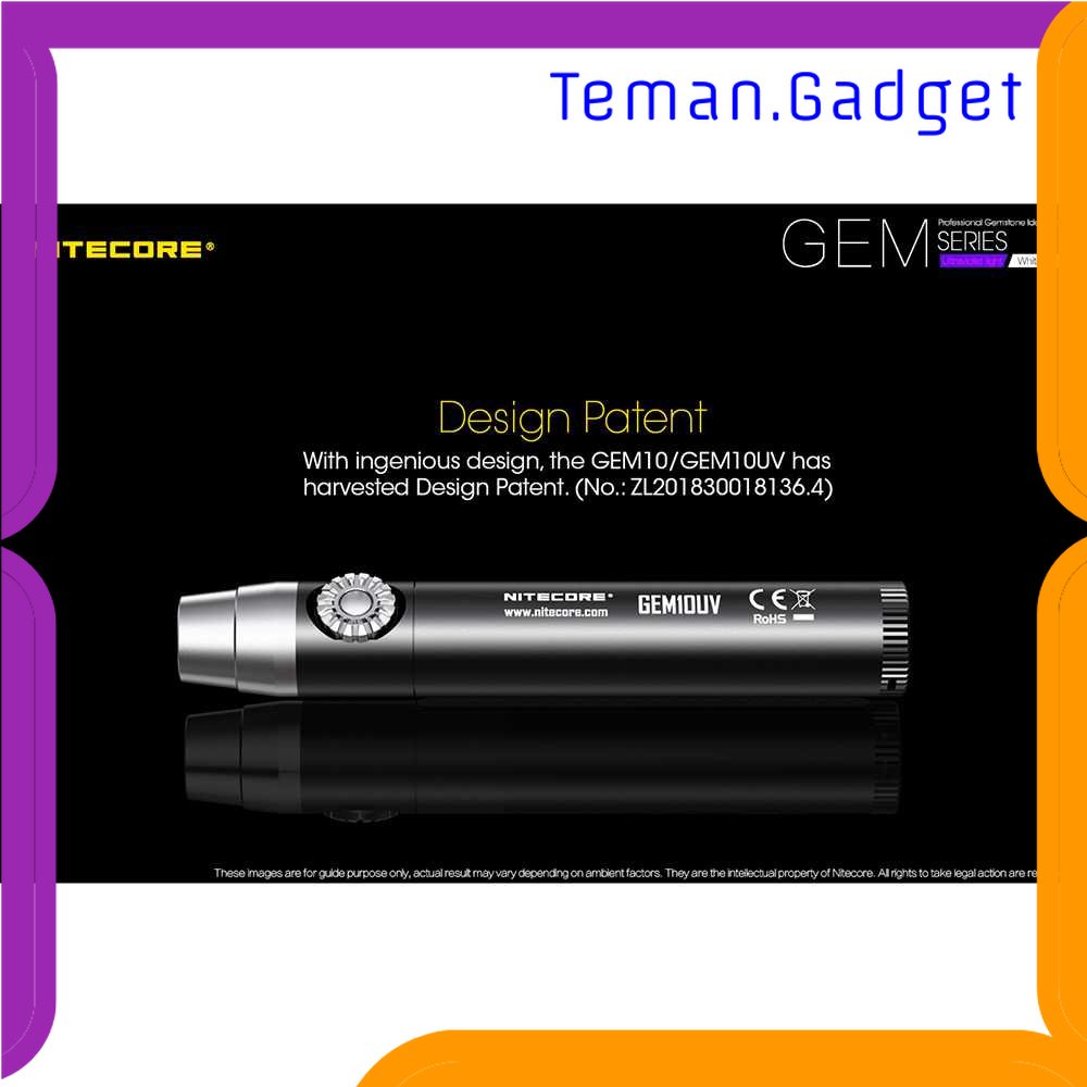 TG - LMP NITECORE Senter Indentifikasi Batu Mulia UV XP-L HI V3 IPX8 500 Lumens - GEM8