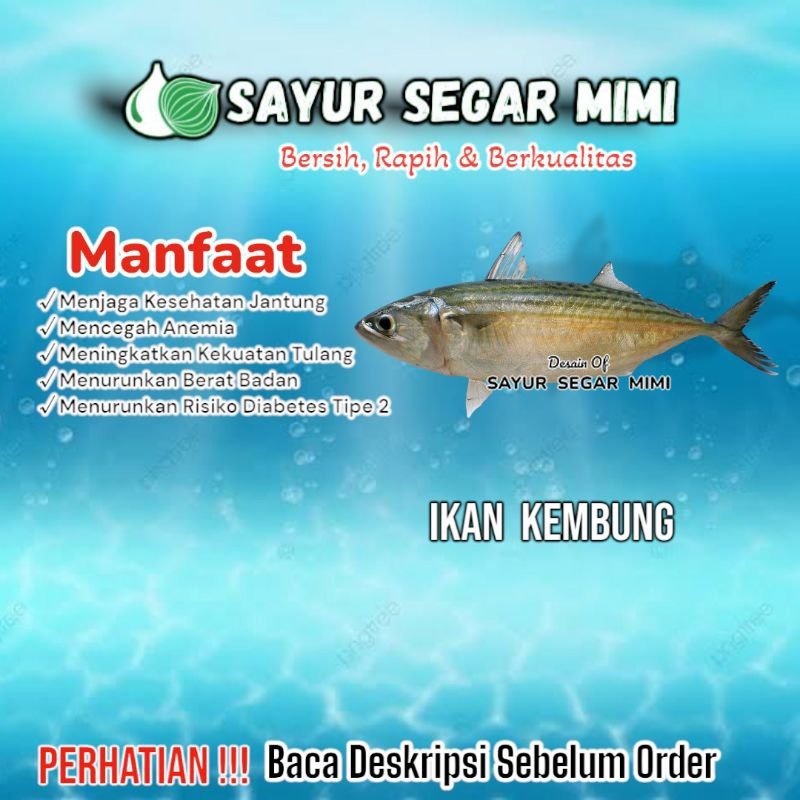 

Ikan Kembung 1Kg Gratis Box - Sᴀʏᴜʀ Sᴇɢᴀʀ ♏ɪᴍɪ