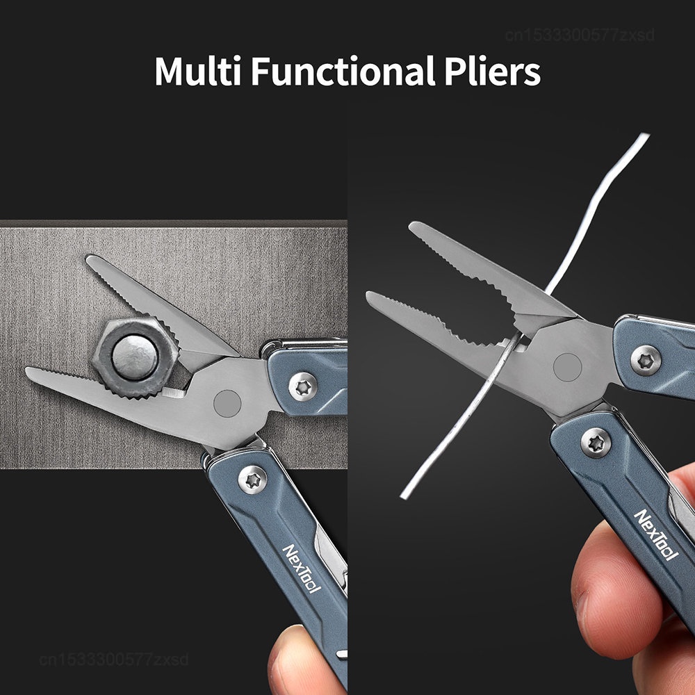 Xiaomi NexTool Mini Sailor Plier 11-in-1 Multi-Fungsi Alat Pemotong Kawat Retrieve Card Pin Obeng Gunting Pisau Saku