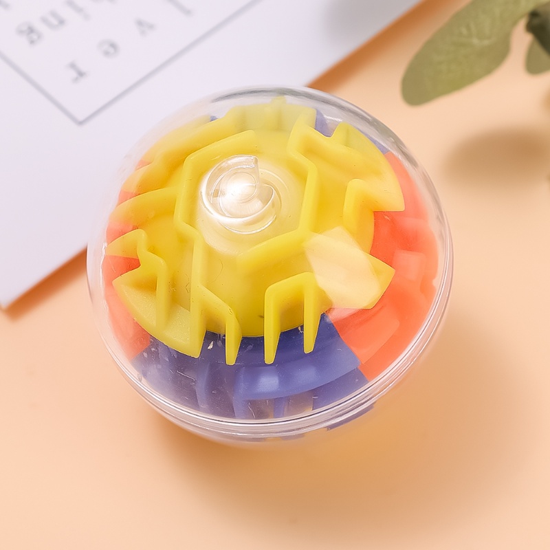 Compact Praktis 3D Putaran Maze Puzzle Mainan Cerdas Keseimbangan Pelatihan Labirin Bulat Rolling Ball Track Maze Mainan Untuk Anak Dewasa Edukasi Otak