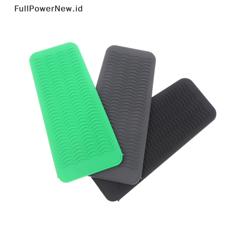 Power Pouch Matras Tahan Panas Silikon Untuk Curling Iron Pelurus Rambut Non-slip ID