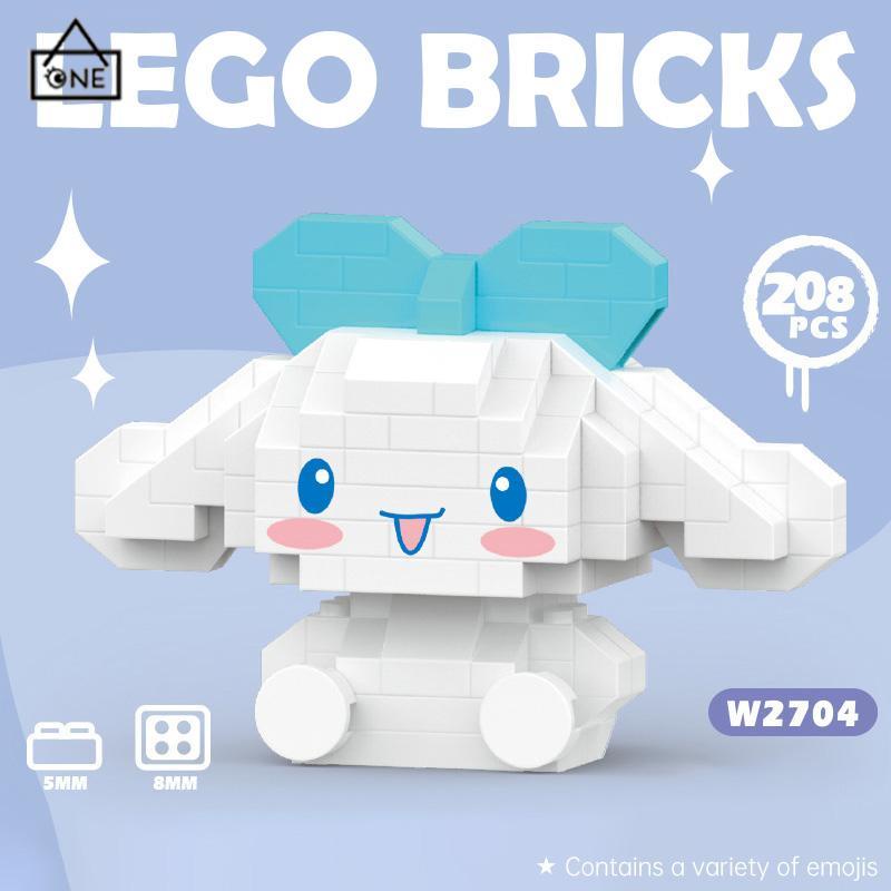 COD❤️Mainan Balok Susun Sanrio kuromi Mainan Anak Mainan Edukasi DIY 3DPuzzle Nano Block-A.one