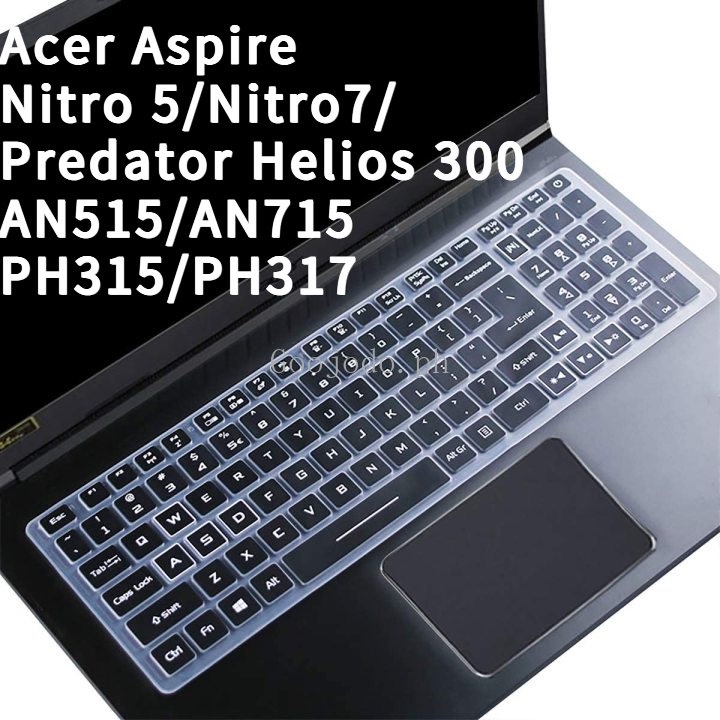 Untuk Untuk Acer Predator Triton 300pt315-53 PT315-52 PT315-51 Aspire Nitro 5 AN515-55 AN515-54 AN515-43 /44 AN517-51/52 15.6-inch Predator Gaming 2020kulit Sarung Keyboard Laptop