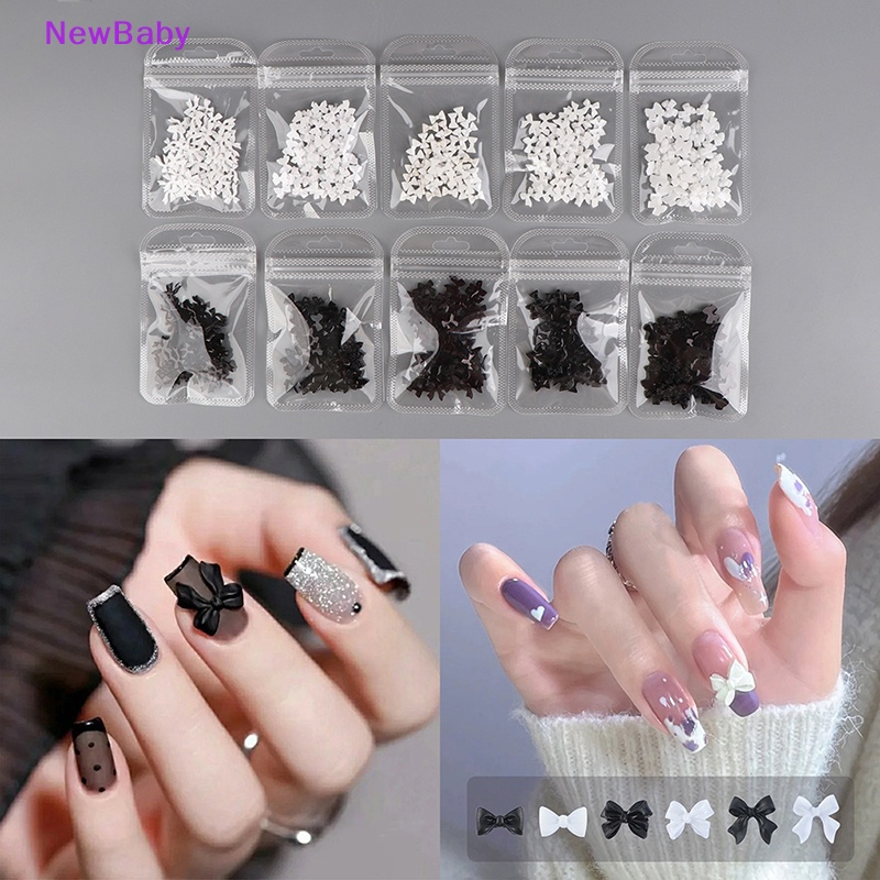 Newbaby 50pcs Nail Art Rhinestones 3D Kristal Kupu-Kupu Perhiasan Kuku Dekorasi Kuku ID