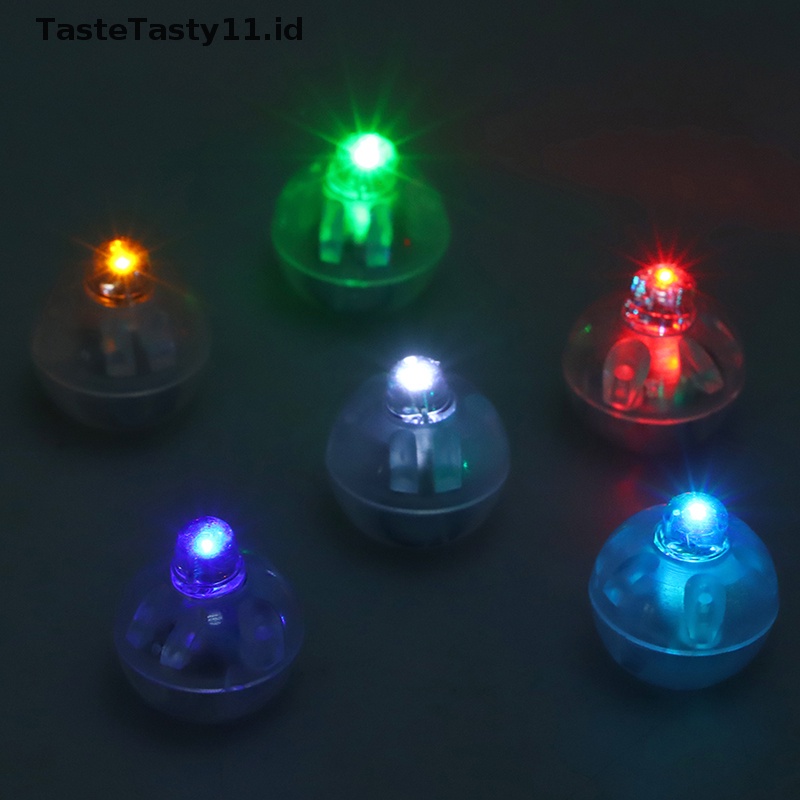 Tastetasty 10Pcs Lampu Led Mini Balon Menyala Balon Neon Lampu Pesta Dekorasi.