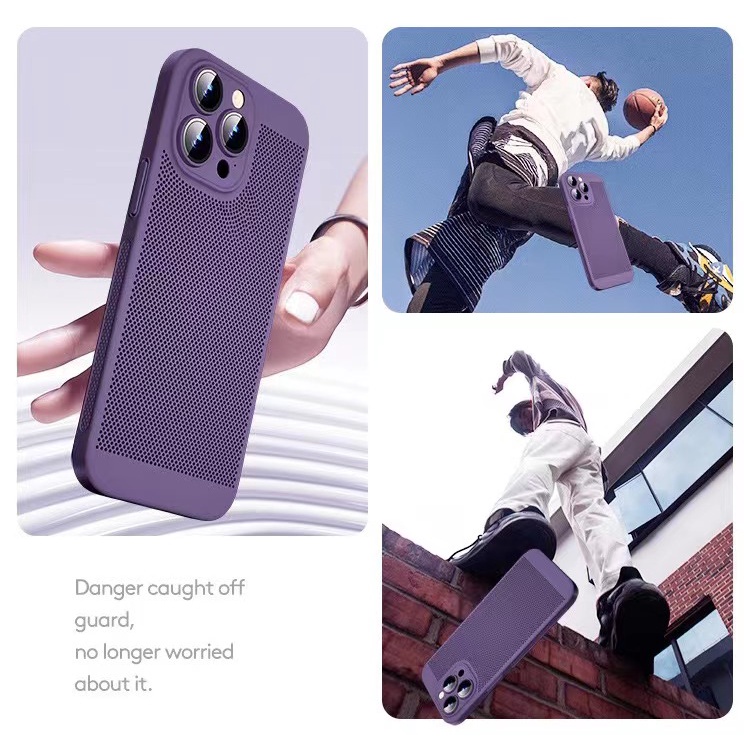 IPHONE Gaming Bernapas Dengan Disipasi Panas Yang Kuat Casing Ponsel Iphone11 12 13 14 Pro Max Plus Shockproof Case Cover