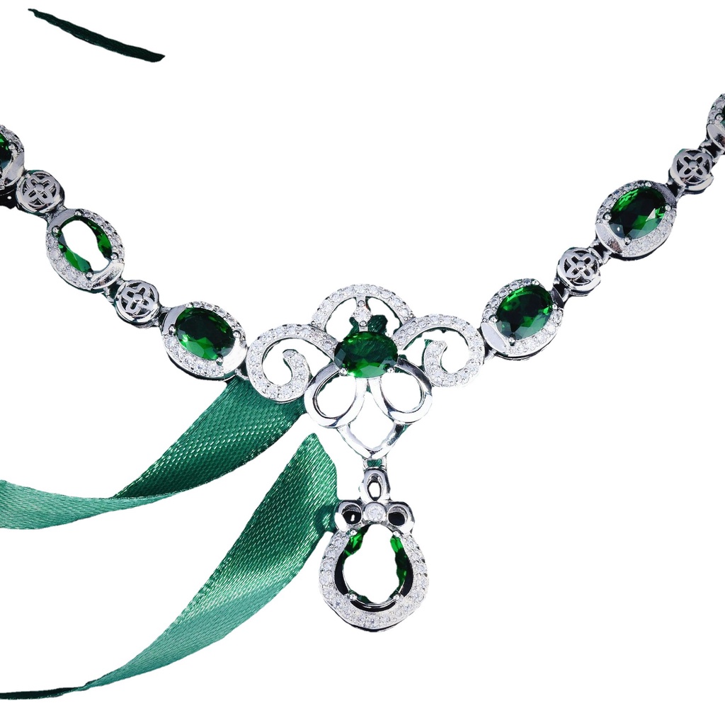 Goldkingdom Aksesoris Perhiasan Fashion Ready Stock Desain Kalung Telur Angsa Nenek Alami Dengan Liontin Berlian Kekayaan