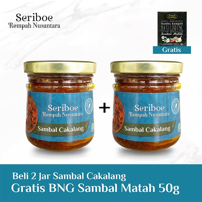 

Sambal Cakalang Jar 2 X 120 gr Gratis Bumbu Nasi Goreng Matah Seriboe Rempah Nusantara