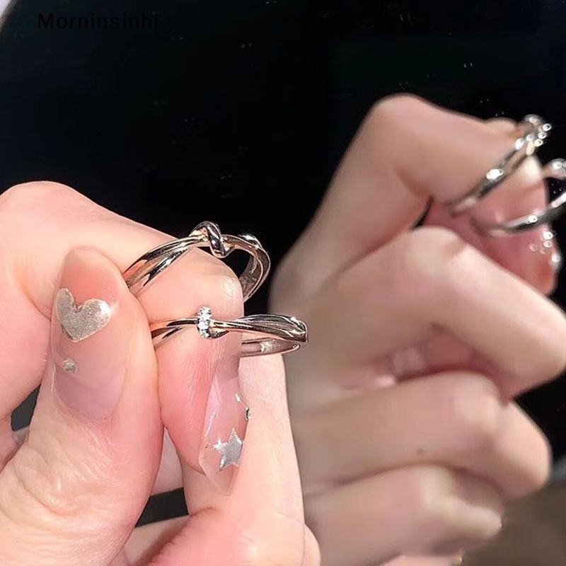 Mornin Cincin Pasangan Romantis Untuk Wanita Pria Janji Pasangan Cincin Valene Hadiah Hari Niche Desain Rasa High-end Ringan Hadiah Sederhana id