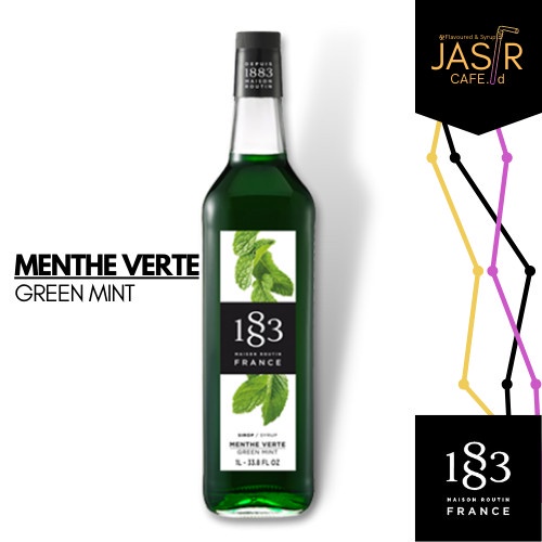1883 Syrup Flavour Green Mint - Sirup Rasa Menthe Verte 1 L