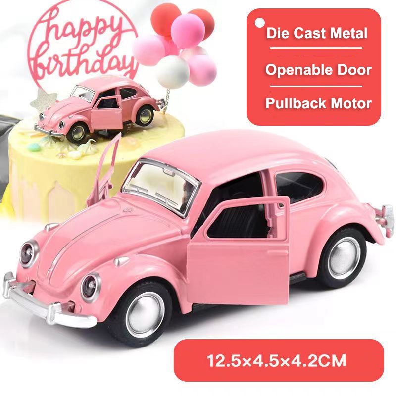 1:36 Scale Volkswagen 1967 Beetle Alloy Pull-back Car Diecast Metal Model Car For Collection Friend Children Gift