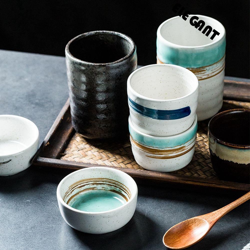 [Elegan] Cangkir Teh 60 /120/300ml China Wine Mug Porcelain Perlengkapan Dapur Cangkir Teh Keramik Perlengkapan Minum