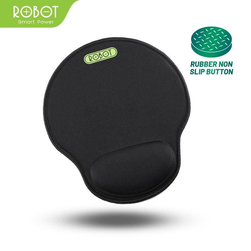 Robot RP02 with Ergonomic Wrist Rest Mousepad PC / Laptop Black NEW PACKAGE