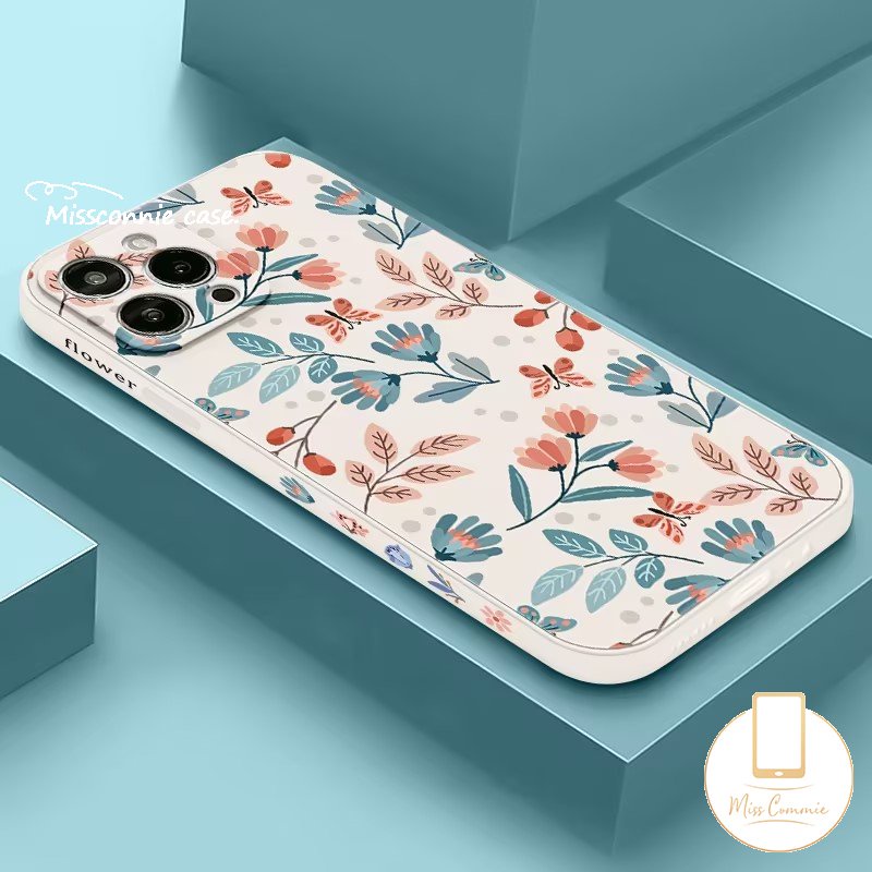 Case Motif Bunga Samping Untuk Infinix Hot10 11 12 9 Play Hot11 20 20s 8 11s 9 12i 10t 10s 10Lite 12pro Smart4 5 6 Plus Note8 11 12 G96 12 2023 Fresh Leaves Flowers Lembut Sarung