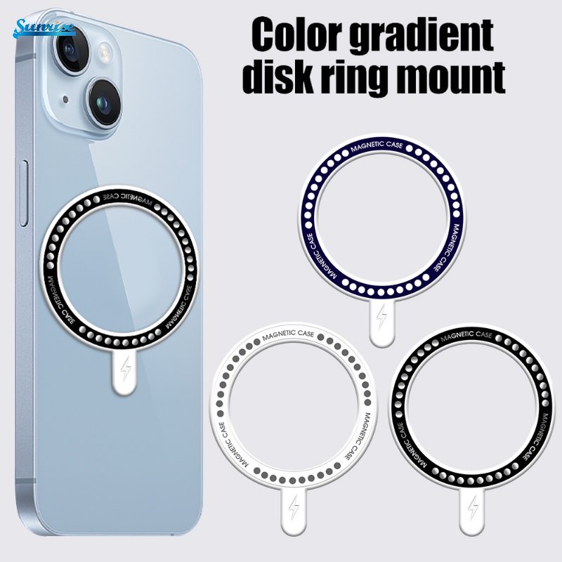 IPHONE Universal Stiker Magnet Cincin Untuk Magsafe Wireless Charging Handphone Wireless Charging Metal Magnet Patch Kompatibel Untuk Iphone14 /13 /12Seri