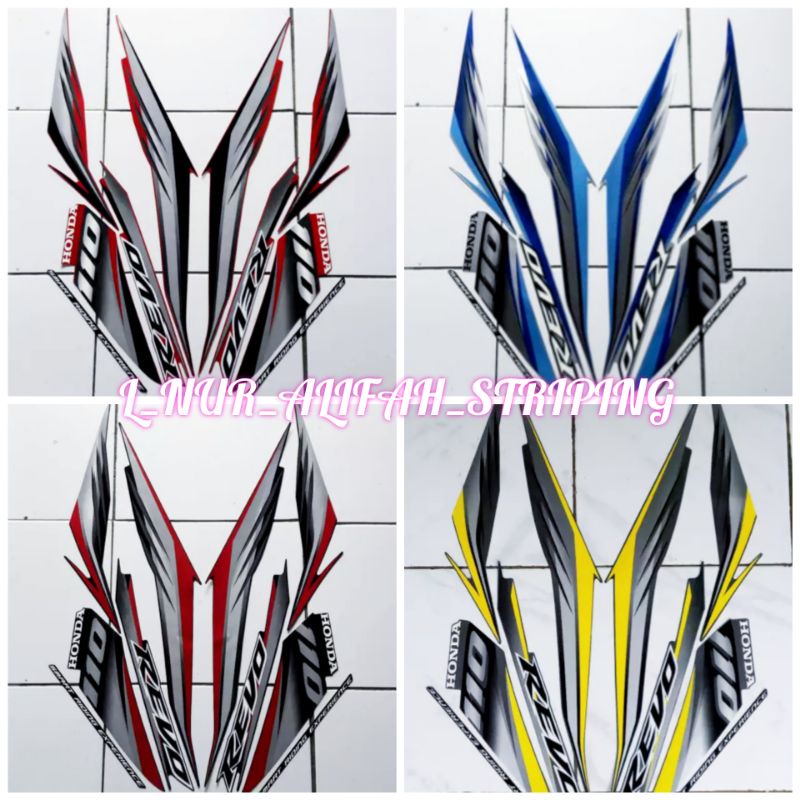 STRIPING MOTOR STICKER LIST LES BODY MOTOR REVO ABSOLUTE 2009