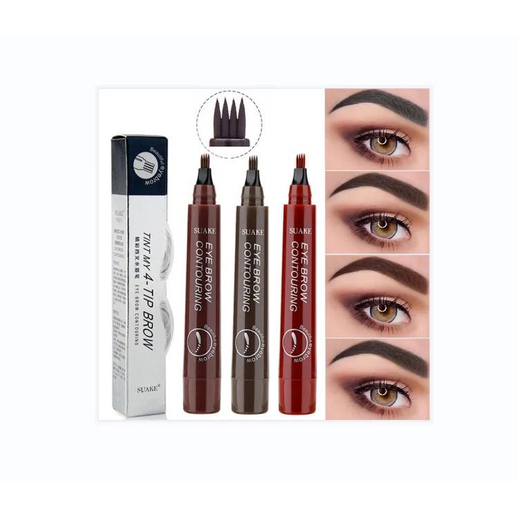 ~AB~ SUAKE Pensil Alis Anti Air Waterproof Long Lasting Anti Luntur Microblading Eyebrow Tattoo Pen