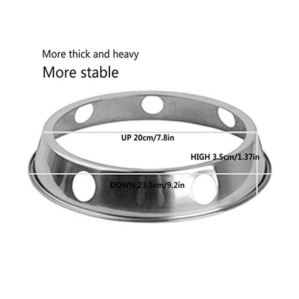 Wok Ring Stainless Steel Rak Panci Rak Panci Bulat Dapur Dengan Ukuran Bolak Balik