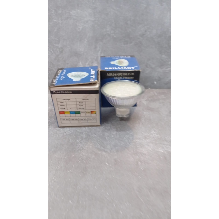 SPOTLIGHT LED MR16 20 LAMPU - BRILLIANT - KUNING