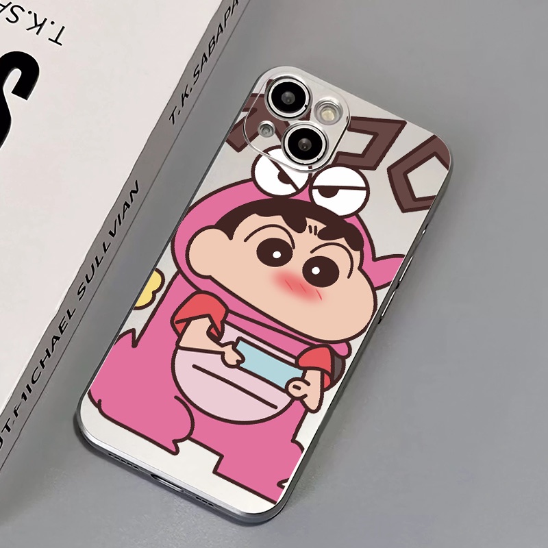 IPHONE Soft Electroplate Phone Case Kompatibel Untuk Iphone11 14 13 12 Pro XS Max XR X8 7 6S Plus Casing Mini TPU Silikon Shockproof Cover